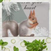 As winter weaves its snowy art, let gratitude warm geschirrtuch (Gefaltet)