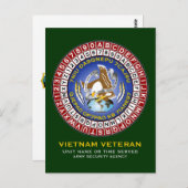 ASA Cipher Wheel 1 Postkarte (Vorne/Hinten)