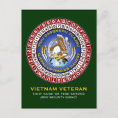 ASA Cipher Wheel 1 Postkarte (Vorderseite)