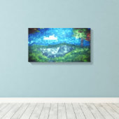 ASA CREATON water war Leinwanddruck (Insitu (Holzboden))