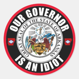 Asa Hutchinson ist ein Idiot Runder Aufkleber