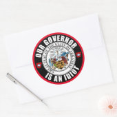 Asa Hutchinson ist ein Idiot Runder Aufkleber (Umschlag)