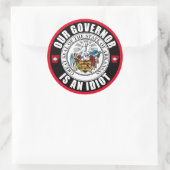 Asa Hutchinson ist ein Idiot Runder Aufkleber (Tasche)