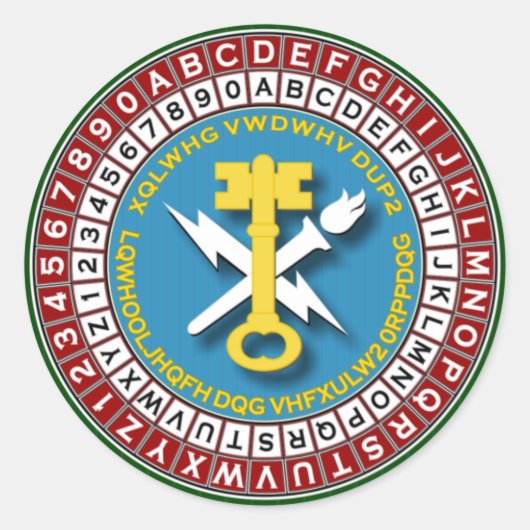 ASA INSCOM 2s Runder Aufkleber (Vorderseite)