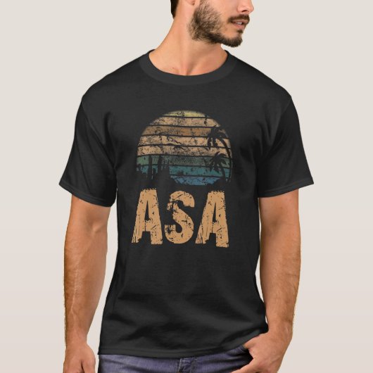 ASA Vintage Sunset Distressed T-Shirt (Vorderseite)