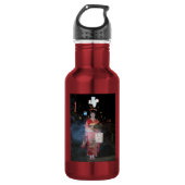 Asakusa Geisha Neo Tokyo Edelstahlflasche (Vorderseite)
