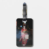 Asakusa Geisha Neo Tokyo Gepäckanhänger (Rückseite vertikal)