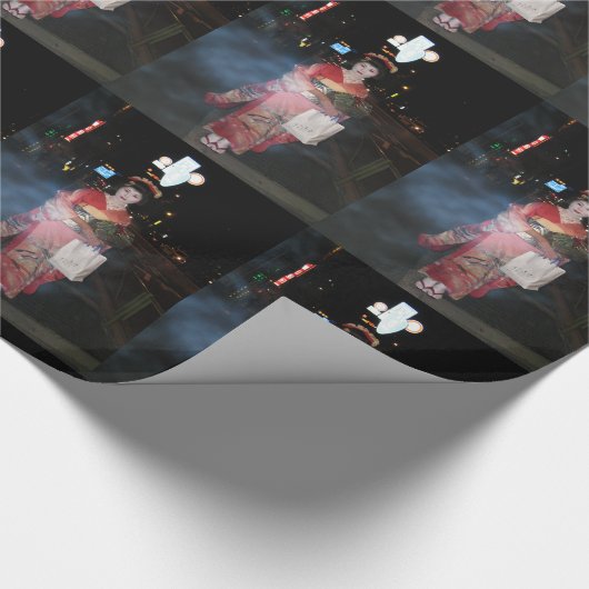 Asakusa Geisha Neo Tokyo Geschenkpapier (Ecke)