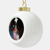 Asakusa Geisha Neo Tokyo Keramik Kugel-Ornament (Rechts)