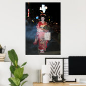 Asakusa Geisha Neo Tokyo Poster (Heimbüro)