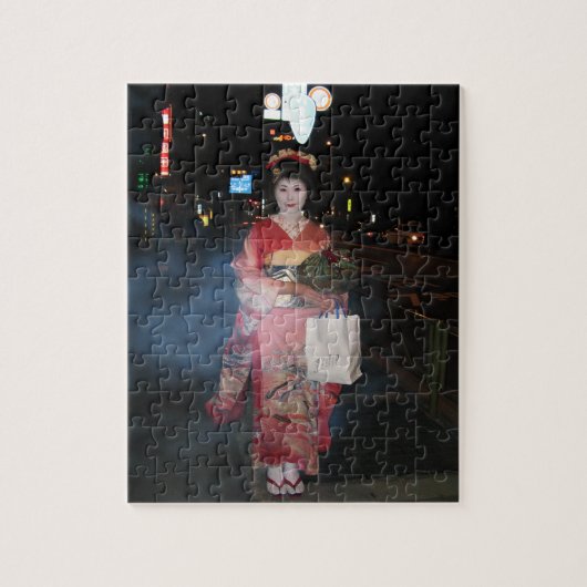 Asakusa Geisha Neo Tokyo Puzzle (Vertikal)