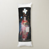 Asakusa Geisha Neo Tokyo Seitenschläferkissen (Rückseite (Vertikal))