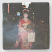 Asakusa Geisha Neo Tokyo Steinuntersetzer (Vorderseite)