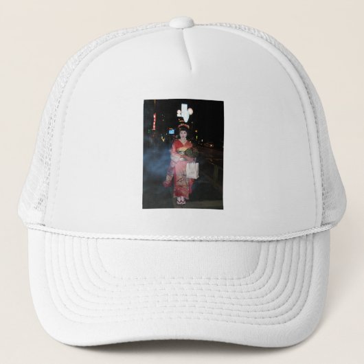 Asakusa Geisha Neo Tokyo Truckerkappe (Vorderseite)