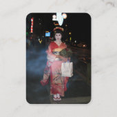 Asakusa Geisha Neo Tokyo Visitenkarte (Rückseite)