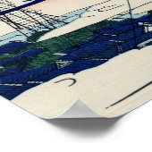 Asakusa Hongan-ji temple (von Hokusai) Poster (Ecke)