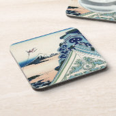 Asakusa Hongan Tempel 36 Aussicht Fuji Japan  Getränkeuntersetzer (Linke Seite)