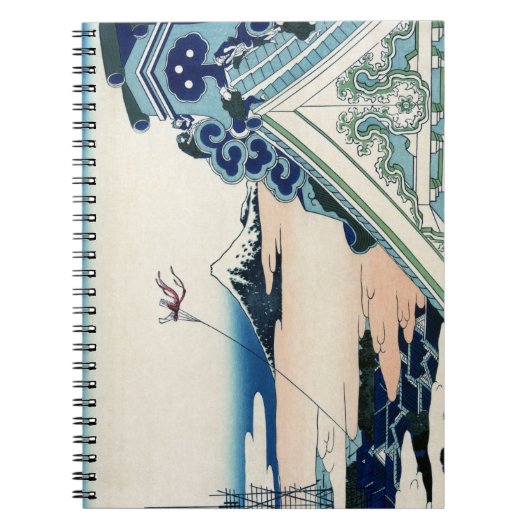 Asakusa Hongan Tempel 36 Aussicht Fuji Japan Noteb Notizblock (Vorderseite)