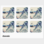 Asakusa Honganji Tempel in der östlichen Hauptstad Quadratischer Aufkleber (Blatt)