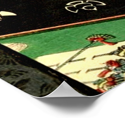 Asakusa Ricefields Utagawa Hiroshige 1857 Poster (Ecke)