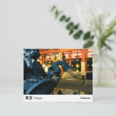 Asakusa Tokyo Postkarte (Stehend Vorderseite)
