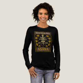 Asana Art-Deko Skeleton Yoga Tri-Blend Shirt