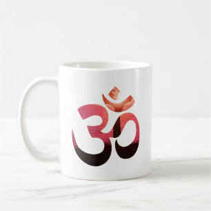 Asana Relax Custom Om Mantra Symbol Yoga Kaffeetasse