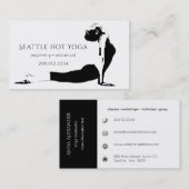 Asana-Silhouette | Yoga Instructor Visitenkarte (Vorne/Hinten)