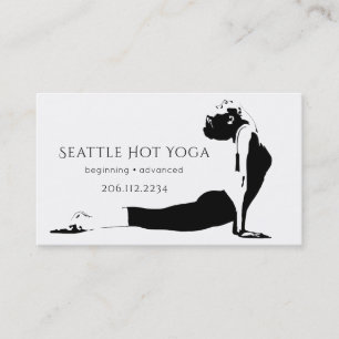 Asana Silhouette   Yoga-Lehrer Visitenkarte