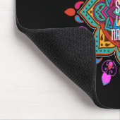 Asanas fließen stärker mit lebendigem Mandala Nama Mousepad (Ecke)