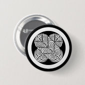 Asano-Habichtfebern Button (Vorne & Hinten)
