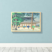 Asano Takeji Rain in Sanjusangendo Temple art Leinwanddruck (Insitu (Holzboden))