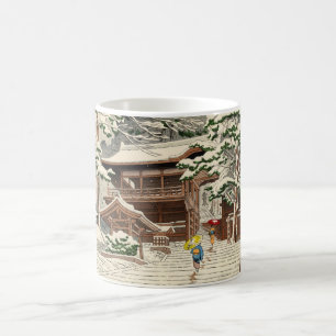 Asano Takeji Schnee in Yuki-Schreinschienbein Kaffeetasse