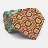 Asanoha and Kikkou Pattern Krawatte (Gerollt)