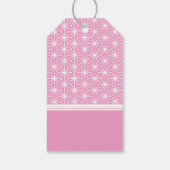 Asanoha | Japanisches KIMONO-Muster Geschenkanhänger (Rückseite)