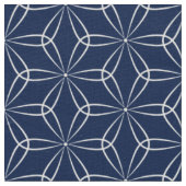 Asanoha Style 02 - White on Dk Blue 001744 Stoff (Nahaufnahme)