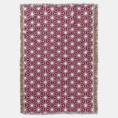 Asanoha Style - White on DP Crimson 65001d Decke (Vorderseite Vertikal)