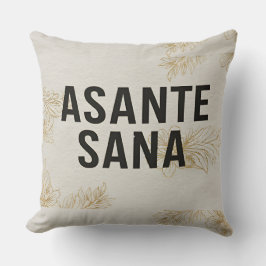 Asante Sana Elfenbein & Gold Neutral – Vergoldetes Kissen