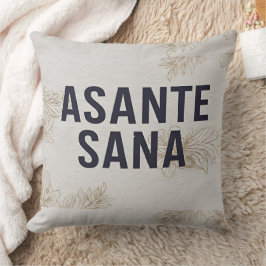 Asante Sana Navy Blau – Hochkontrast-Mitternacht G Kissen