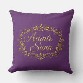 Asante Sana Royal Amethyst & Deep Plum  – Vergolde Kissen