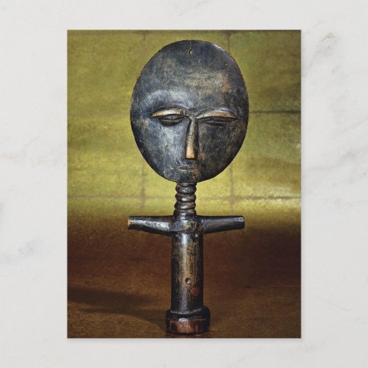 Asanti Fruchtbarkeitsdoll, Afrika Postkarte (Vorderseite)