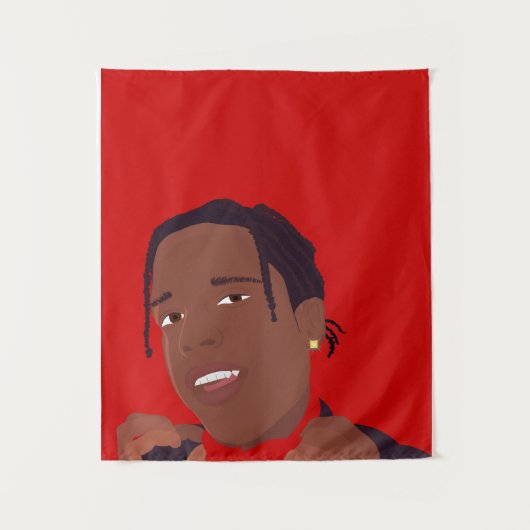 ASAP Rocky Tapestes Wandteppich (Vorderseite)