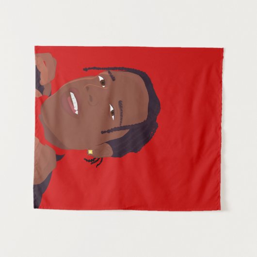 ASAP Rocky Tapestes Wandteppich (Vorderseite (Horizontal))