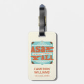 ASAP | So südlich wie möglich Y'ALL Gepäckanhänger (Rückseite vertikal)