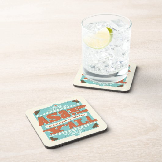 ASAP | So südlich wie möglich Y'ALL Getränkeuntersetzer (Rechte Seite)