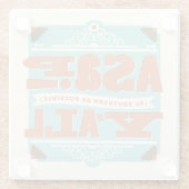 ASAP | So südlich wie möglich Y'ALL Glasuntersetzer (Rückseite)