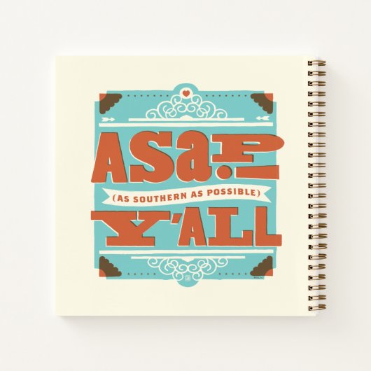 ASAP | So südlich wie möglich Y'ALL Notizblock (Rückseite)