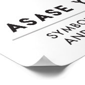 ASASE YE DURU | Bereitstellung und die Göttlichkei Poster (Ecke)