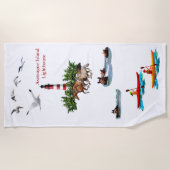 Asateague Leuchtturm Strandtuch (Vorderseite)