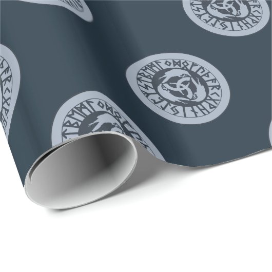 Asatru Futhark Geschenkpapier (Rolleneckpunkt)